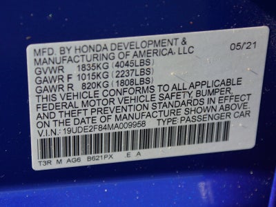 2021 Acura ILX w/Premium/A-SPEC Package
