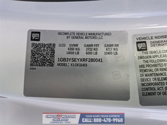 2024 Chevrolet Silverado 3500 HD Chassis Cab Work Truck