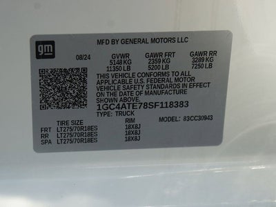 2025 Chevrolet Silverado 3500 HD LTZ