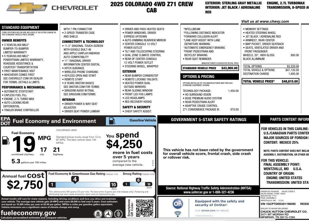 2025 Chevrolet Colorado Z71