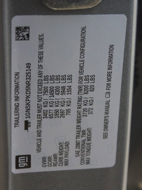 2022 Chevrolet Tahoe Z71