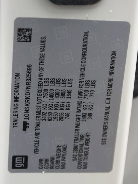 2022 Chevrolet Tahoe RST