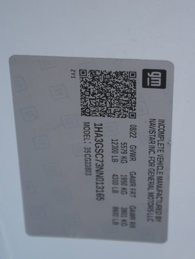 2022 Chevrolet Express Cutaway 3500 Work Van