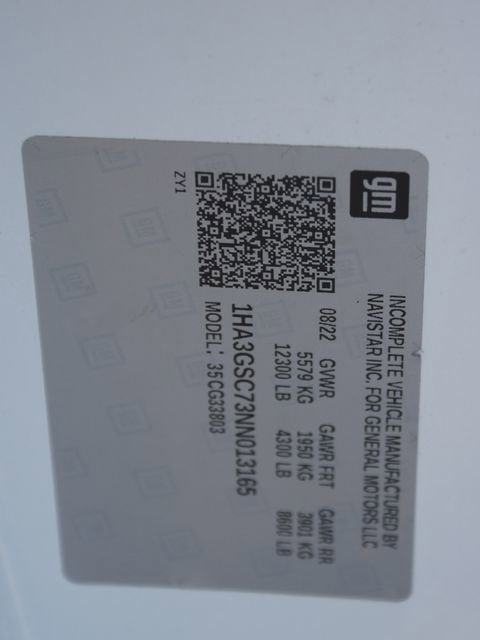 2022 Chevrolet Express Cutaway 3500 Work Van