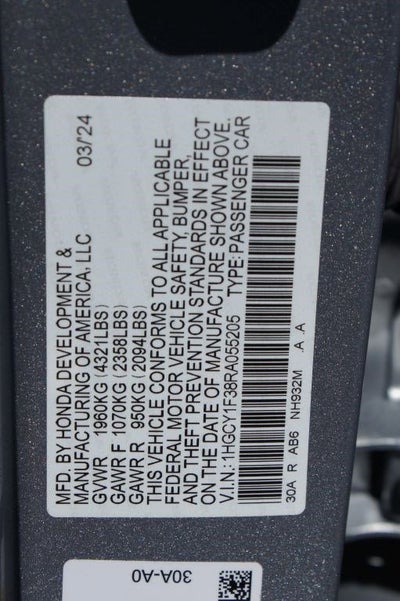 2024 Honda Accord Sedan EX