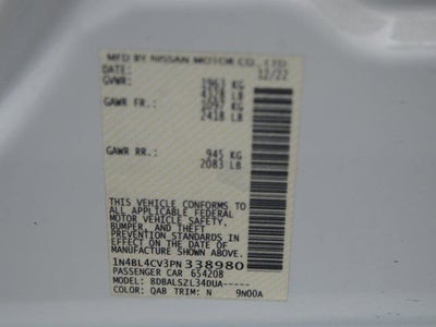 2023 Nissan Altima SR FWD