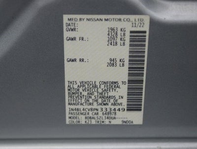 2023 Nissan Altima SR FWD