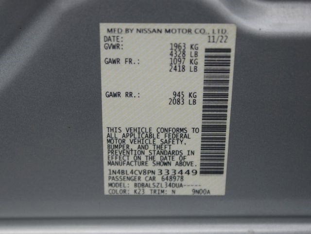 2023 Nissan Altima SR FWD