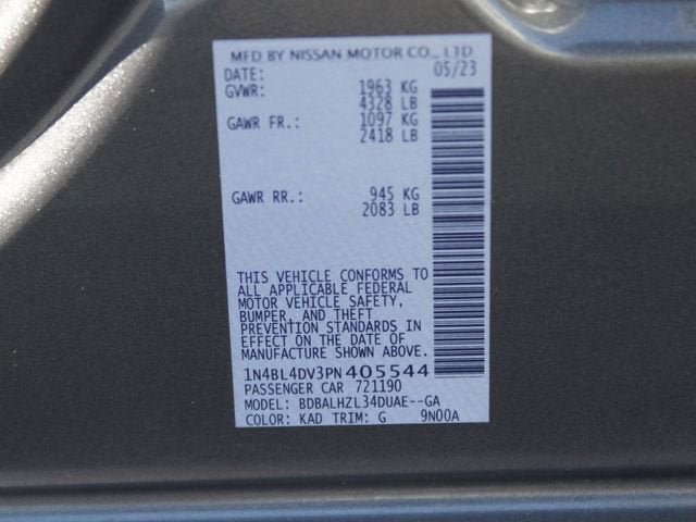 2023 Nissan Altima SV FWD