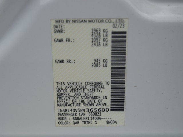 2023 Nissan Altima SV FWD