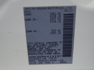 2023 Nissan Altima SV FWD