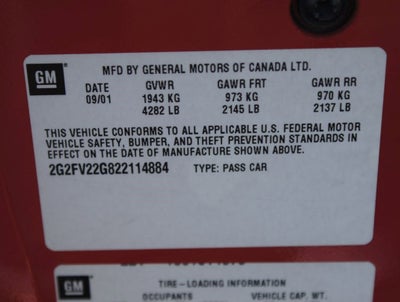 2002 Pontiac Firebird Formula