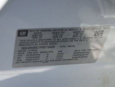2015 Chevrolet Silverado 1500 LTZ