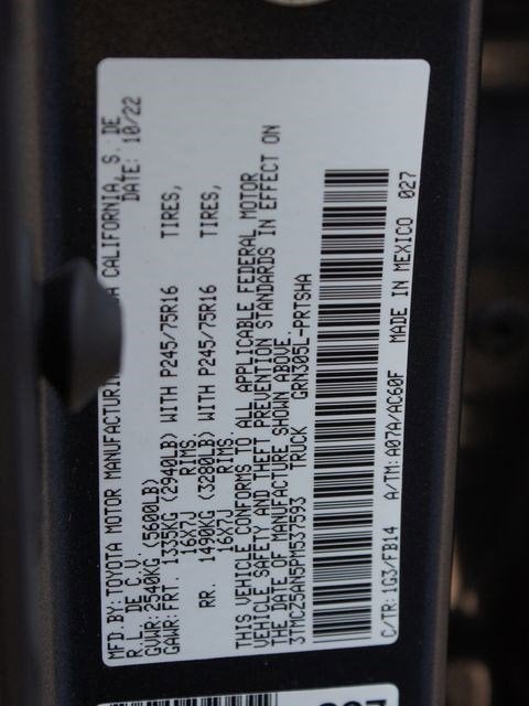 2023 Toyota Tacoma SR V6