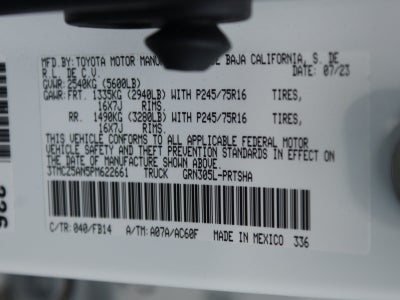 2023 Toyota Tacoma 4WD SR