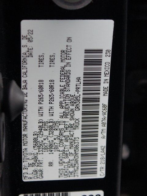 2022 Toyota Tacoma Limited