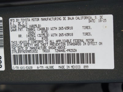 2025 Toyota Tacoma 4WD TRD Sport SR5
