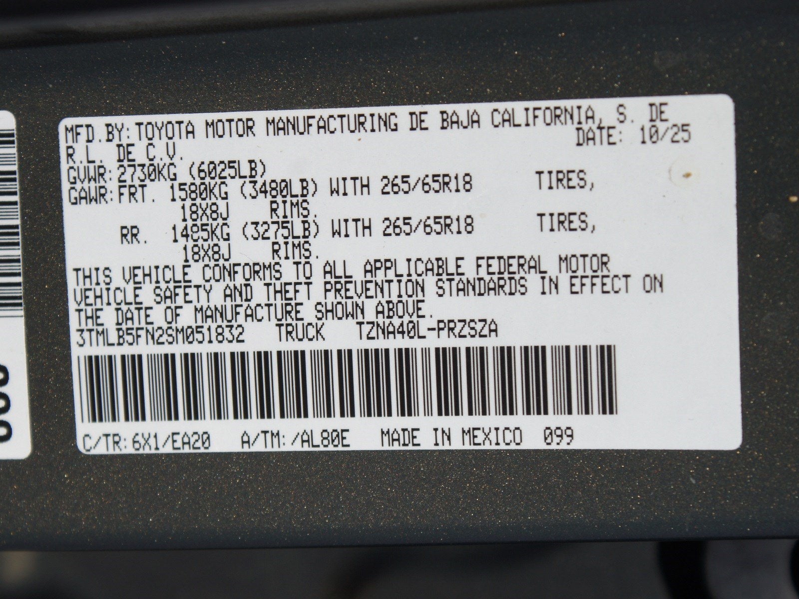 2025 Toyota Tacoma 4WD TRD Sport SR5