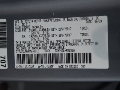 2024 Toyota Tacoma 4WD SR5