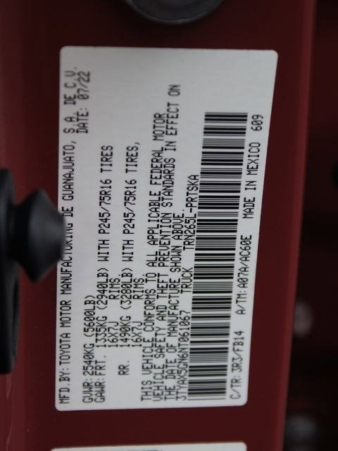 2022 Toyota Tacoma 2WD SR