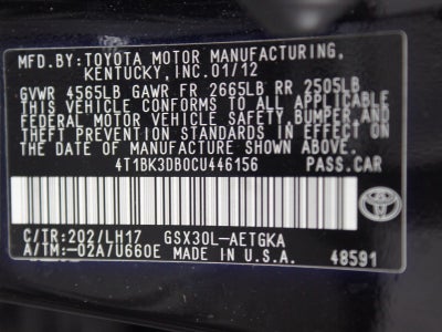 2012 Toyota Avalon Limited