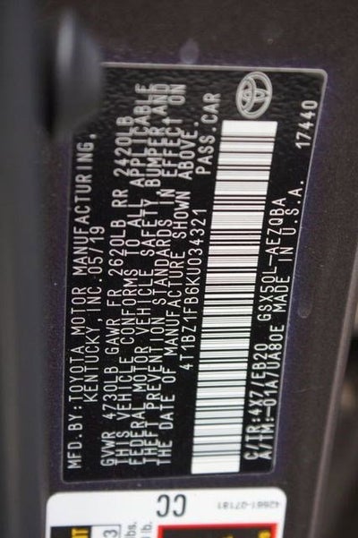 2019 Toyota Avalon XSE