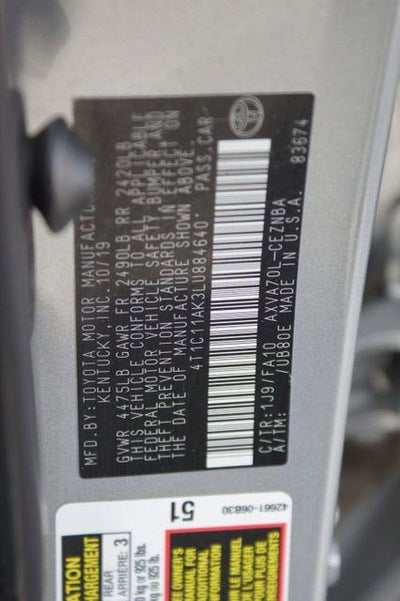 2020 Toyota Camry LE