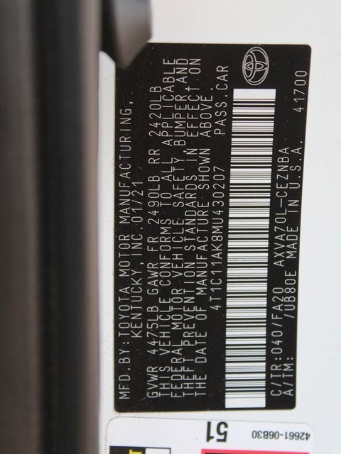 2021 Toyota Camry LE