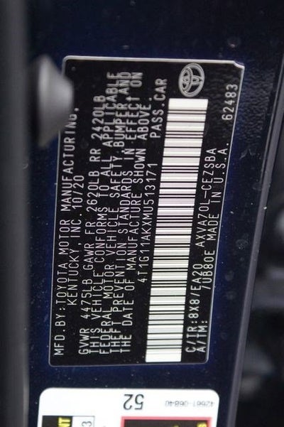 2021 Toyota Camry SE