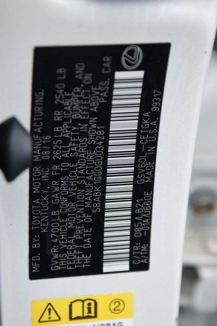 2016 Lexus ES 350 NA