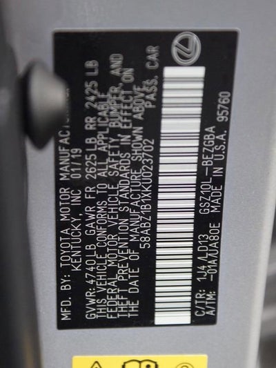 2019 Lexus ES 350 ES 350