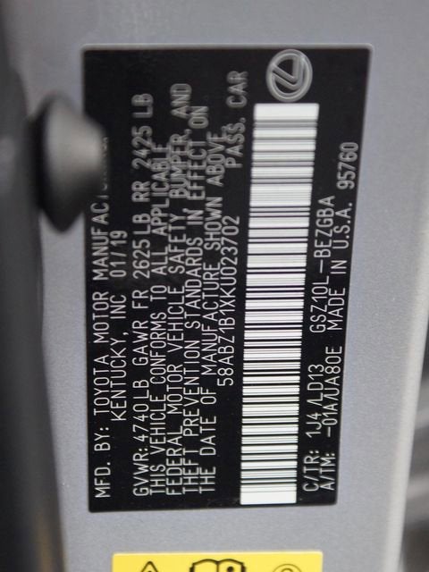 2019 Lexus ES 350 ES 350