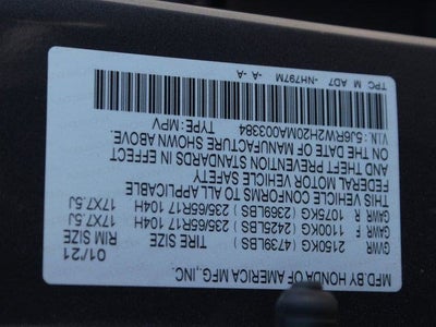2021 Honda CR-V AWD LX