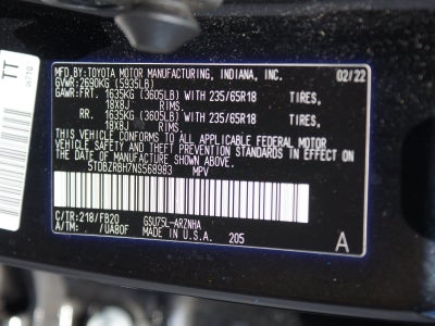 2022 Toyota Highlander LE