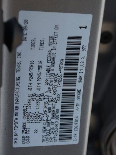 2020 Toyota Tacoma SR