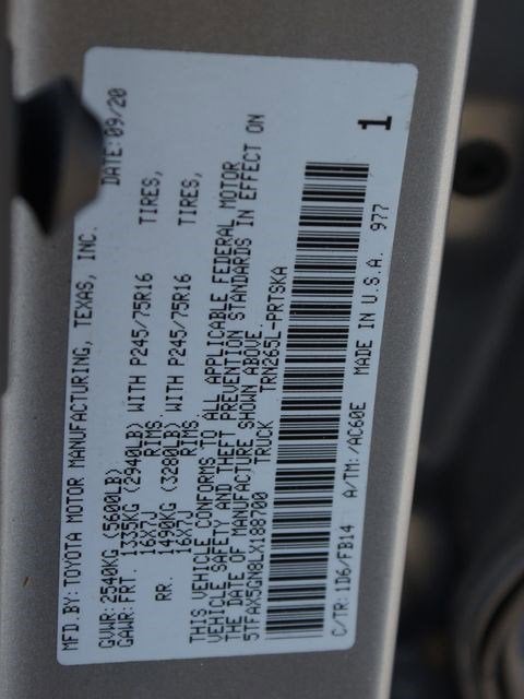 2020 Toyota Tacoma SR