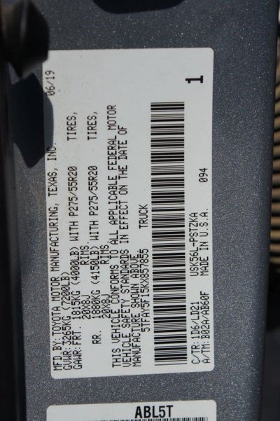 2019 Toyota Tundra 1794 5.7L V8
