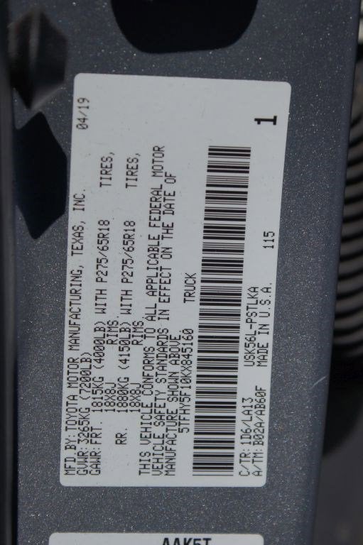 2019 Toyota Tundra Limited 5.7L V8