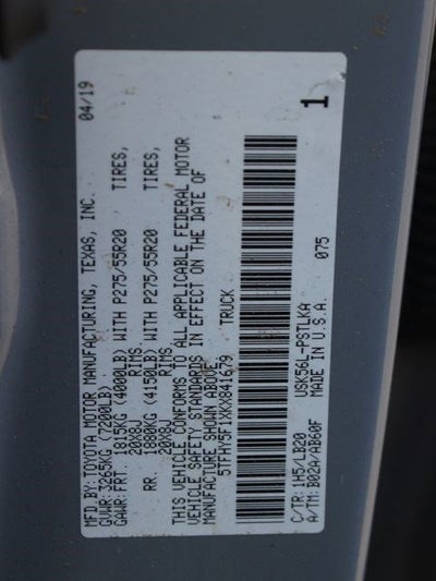 2019 Toyota Tundra Limited 5.7L V8