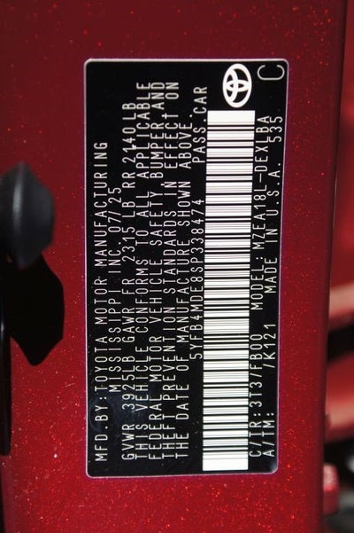 2025 Toyota Corolla LE