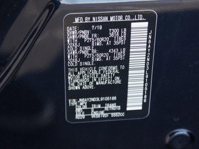 2020 Nissan Armada SL 2WD