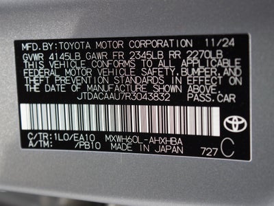 2024 Toyota Prius LE