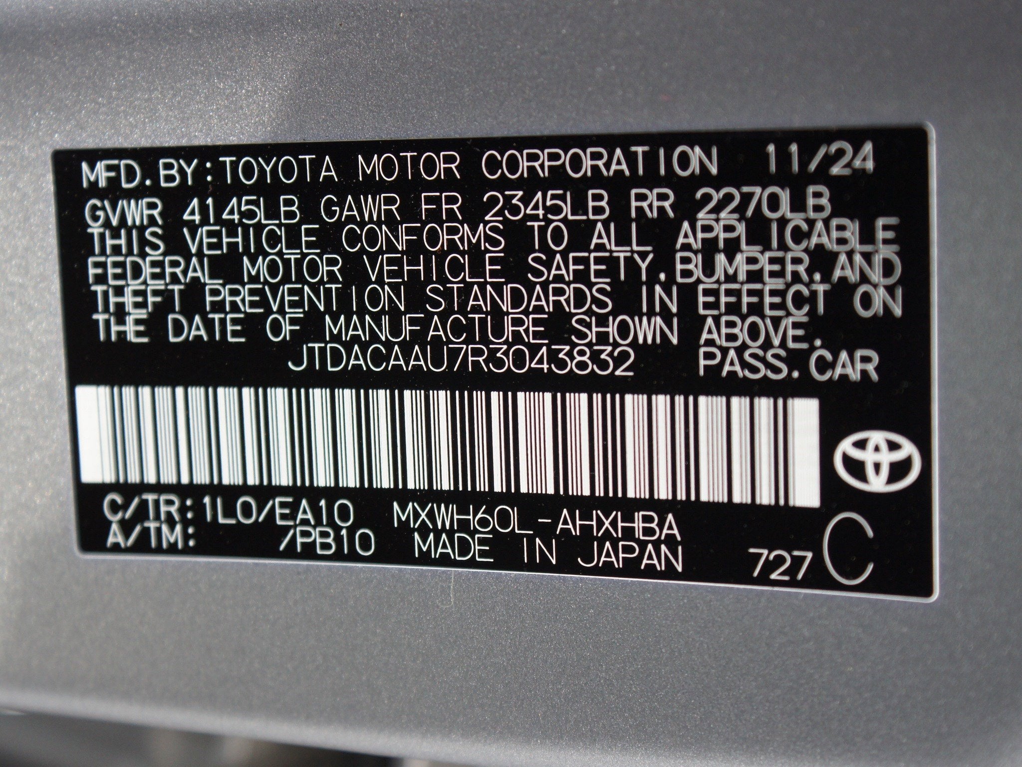 2024 Toyota Prius LE