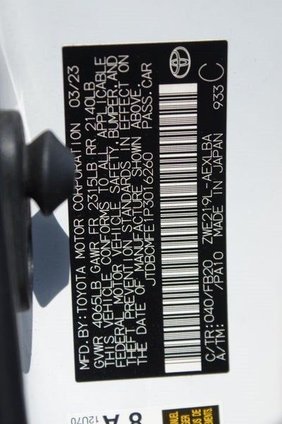 2023 Toyota Corolla Hybrid LE