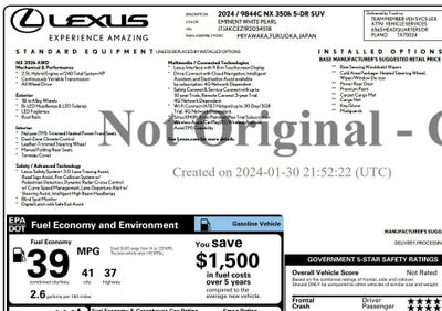 2024 Lexus NX NX 350h