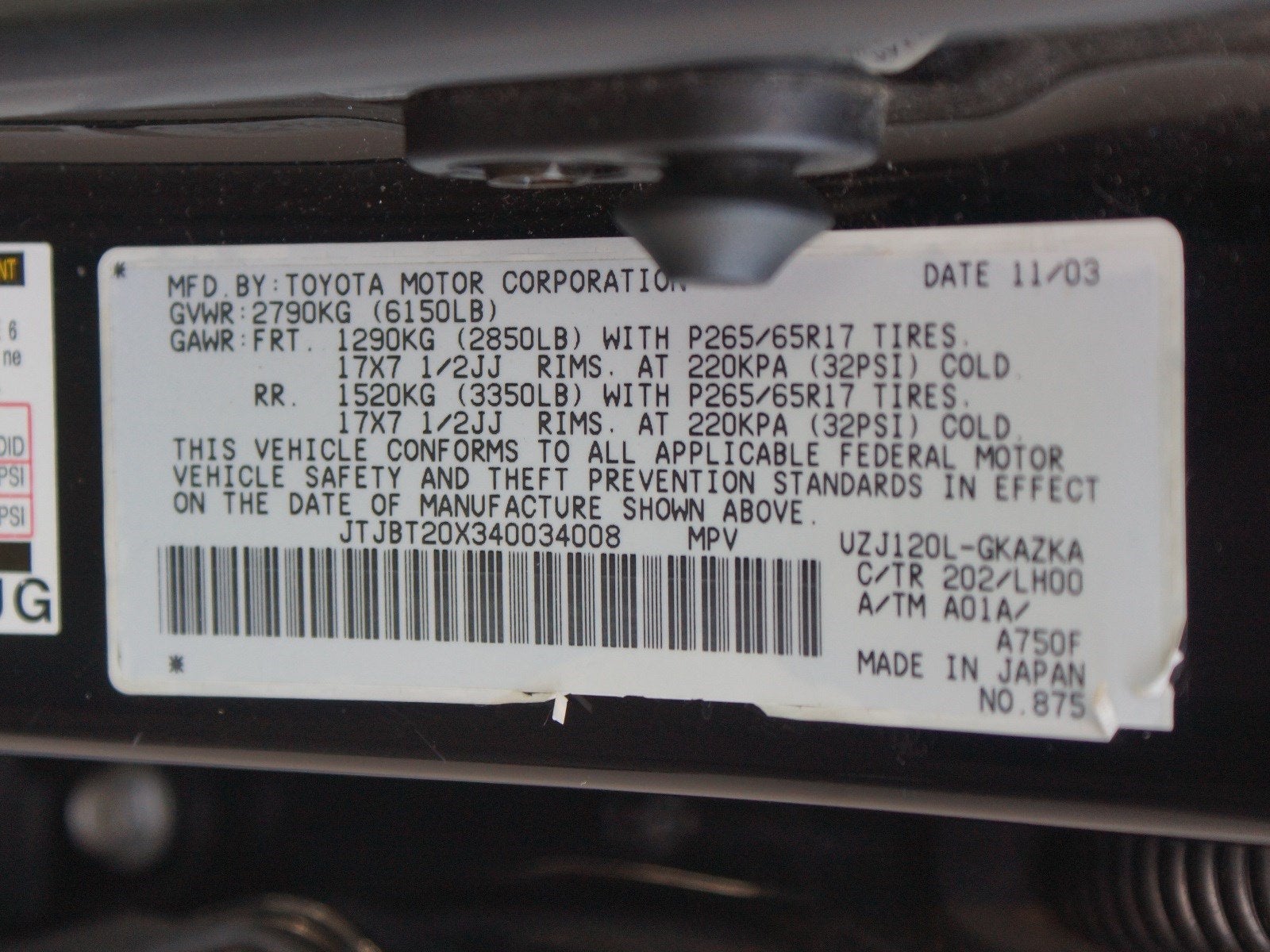 2004 Lexus GX 470 