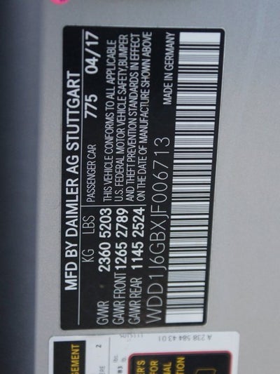 2018 Mercedes-Benz E-Class E 400