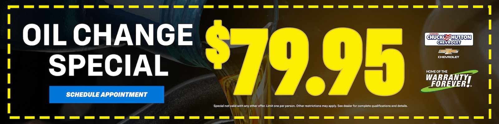 Oil Change Special at Chuck Hutton Chevrolet in Memphis TN