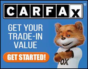 Get Your Trade-in Value banner with Carfax logo